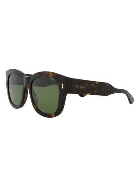Gucci Tortoiseshell Sunglasses with Green Lenses